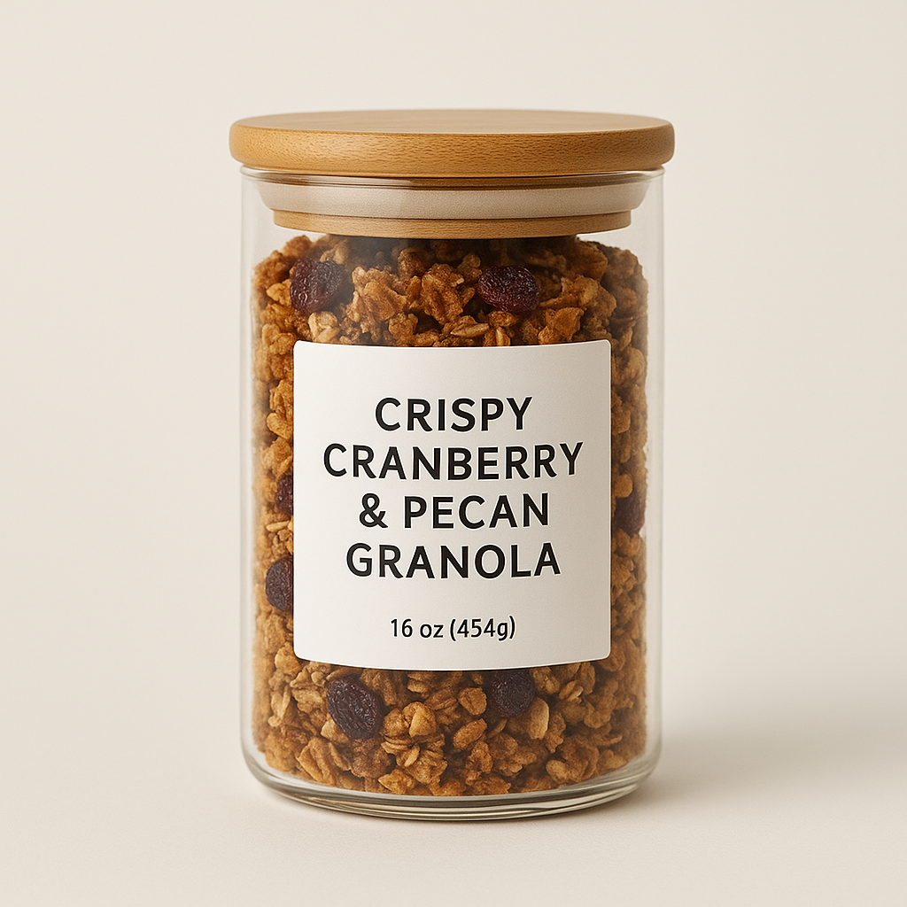 Crispy Cranberry & Pecan Granola (16oz Jar)