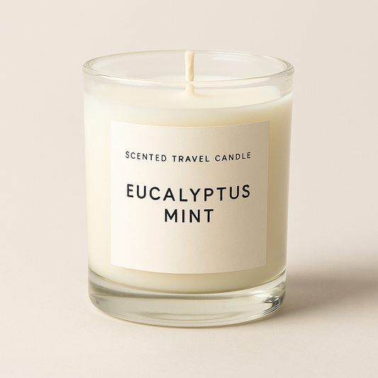 Scented Travel Candle – Eucalyptus Mint