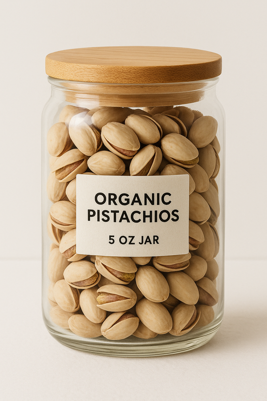Organic Pistachios (5oz Jar)